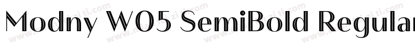 Modny W05 SemiBold Regular字体转换